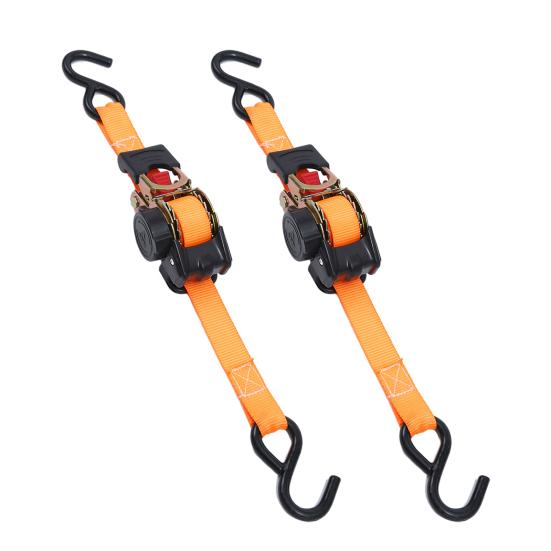 1/2 Stück Einziehbare Spanngurte Schwerer Gurt mit Sicherer Automatischer Rückzug Ratsche Schloss Ein-Klick Automatischer Rückzug