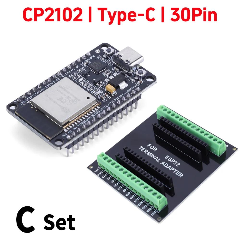 GPIO 1 Into 2 ESP32 Expansion Board CP2102 NodeMCU-32S Lua 30Pin Module GPIO WiFi Bluetooth-compatible Low Power Module
