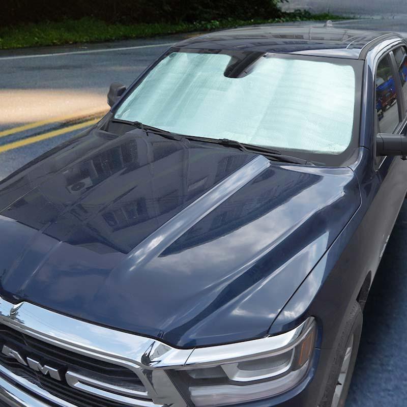 Car Front Windshield Sunshade Window Shade Foldable Sun Visor Car Cover Fit for Dodge RAM 2018 Up Intrerior Accessories