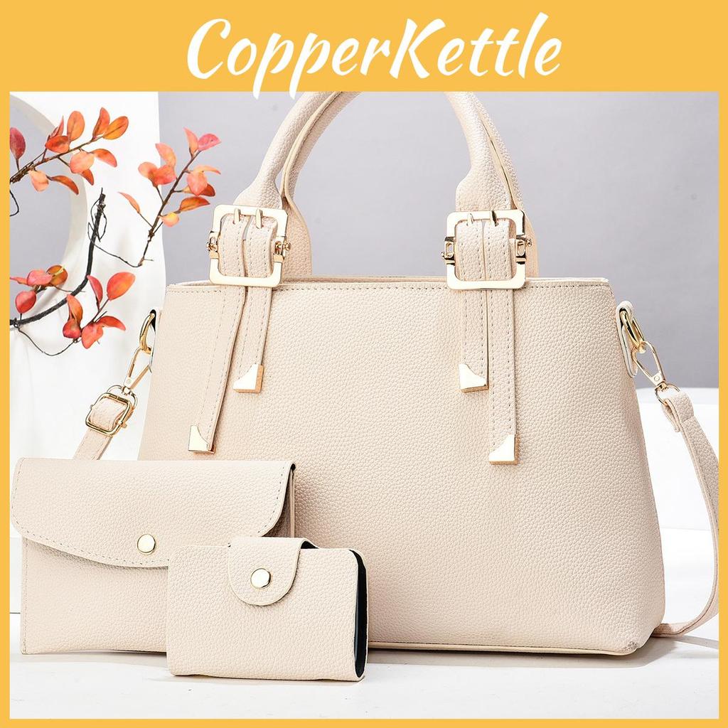 Style Urban Trendy Macaron Handbag Set With Durable Fabric And Elegant Selection Color