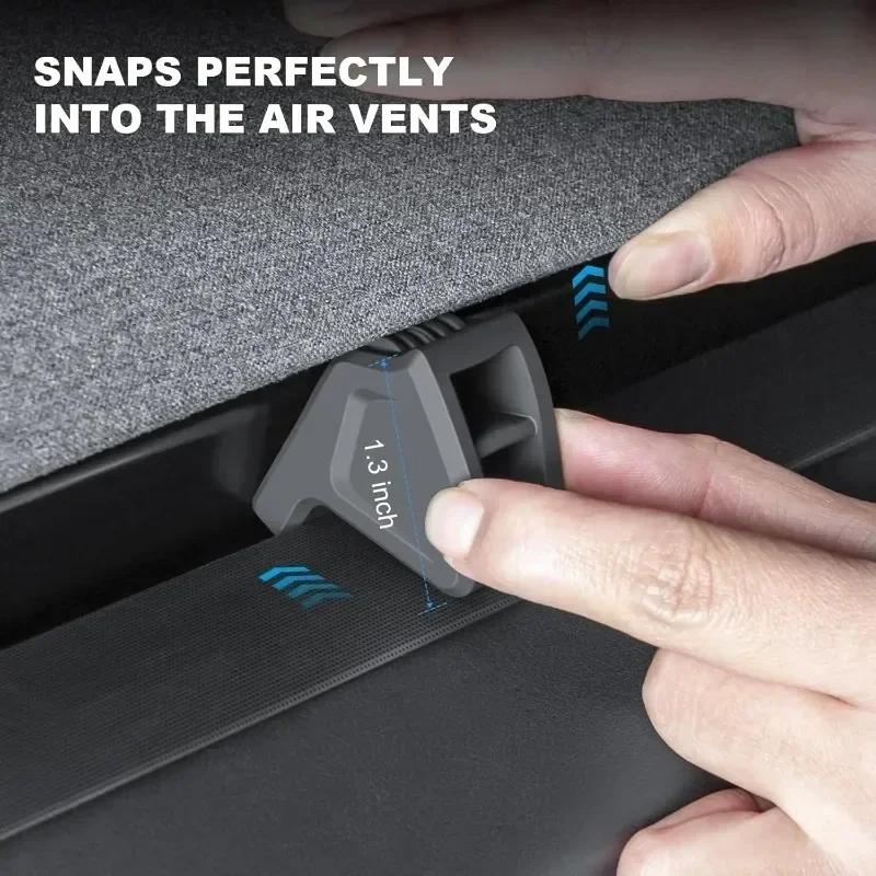 Lufterfrischer-Adapter für Tesla Model 3 Highland 2025 2025 Modell Y Juniper 2025 Silikon-Duftkonverter Aromatherapie-Clip