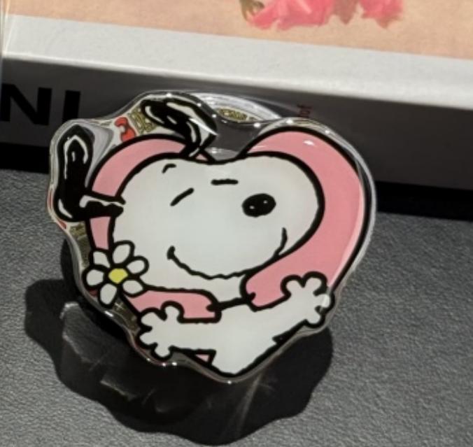 Funny cartoon Cute Snoopy peanut Love Heart Folding Magsafe Wireless Charge Case For Samsung ZFlip 3 4 5 6 ZFlip7 Magnetic stand ZFold 5