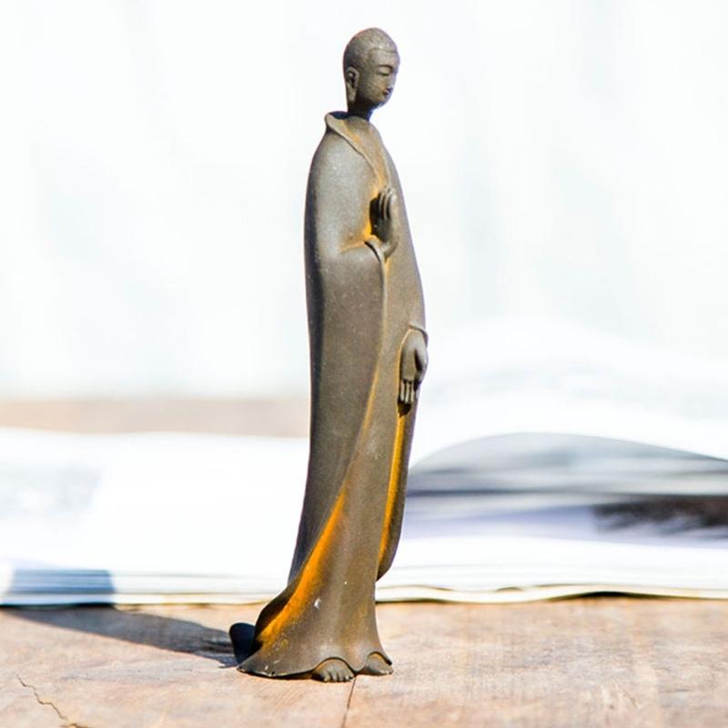 Outdoor Sitting Buddhism Statue Meditating Carving Statue Buddhism Sculpture for Peaceful Home and Garden Decoration