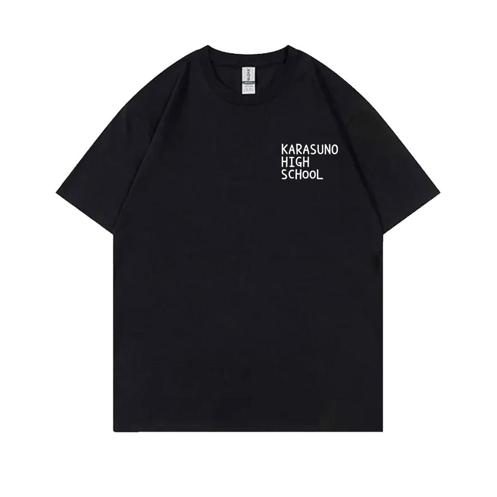 Anime Haikyuu Lycée Karasuno Hinata Shoyo Même Style T-shirt Unisexe Unisexe Unisexega T-shirts Unisexe Casual Vintage Streetwear