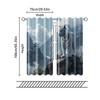 Set Of 2 Filtering Curtains Excluding Rods Non Movable Without Batteries Vibrant Tiger Use Bedrooms Living Rooms Curtain Polyester Ideal For Area