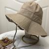 Hairy fisherman hat women's summer style sun shading spring and autumn new travel sun hat beach sun protection