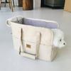 Borsa a tracolla per animali domestici Borsa tote portatile per viaggi con animali domestici Morbida traspirante Sedile per auto per cani Portatile Antiscivolo Borsa per il trasporto del gatto Uso per cani di piccola taglia
