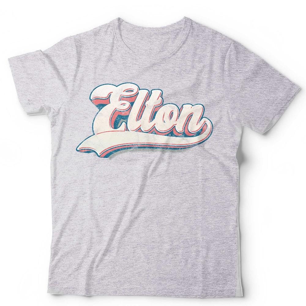 Elton John Tshirt Unisex Retro Logo Vintage RocketUnisex Music Concert Shirt