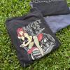 Vintage Y2K Lucky 13 Grafikshirt – Retro Motorrad Punk T-Shirt