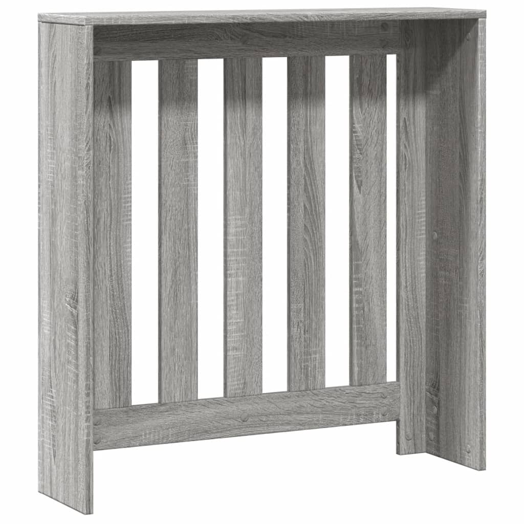Radiator Cover Grey Sonoma 78 x 20 x 82 cm Particleboard