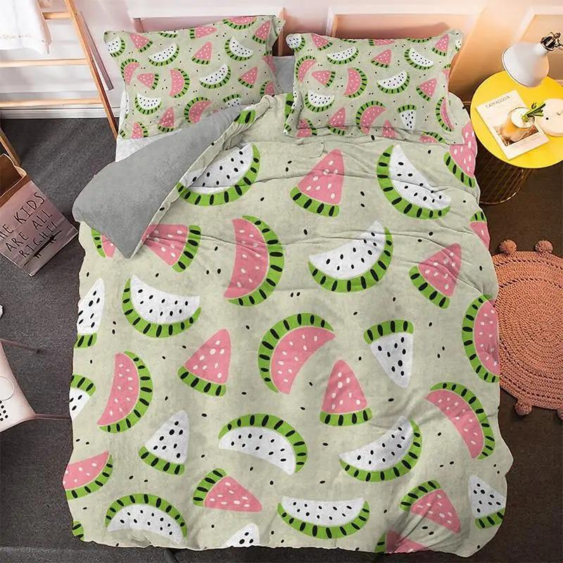 Cartoon Duvet Cover Set King Size Microfiber Cute Color Avatar Print Bedding Set For Kids Teens Soft Kawaii Style Quilt Cover