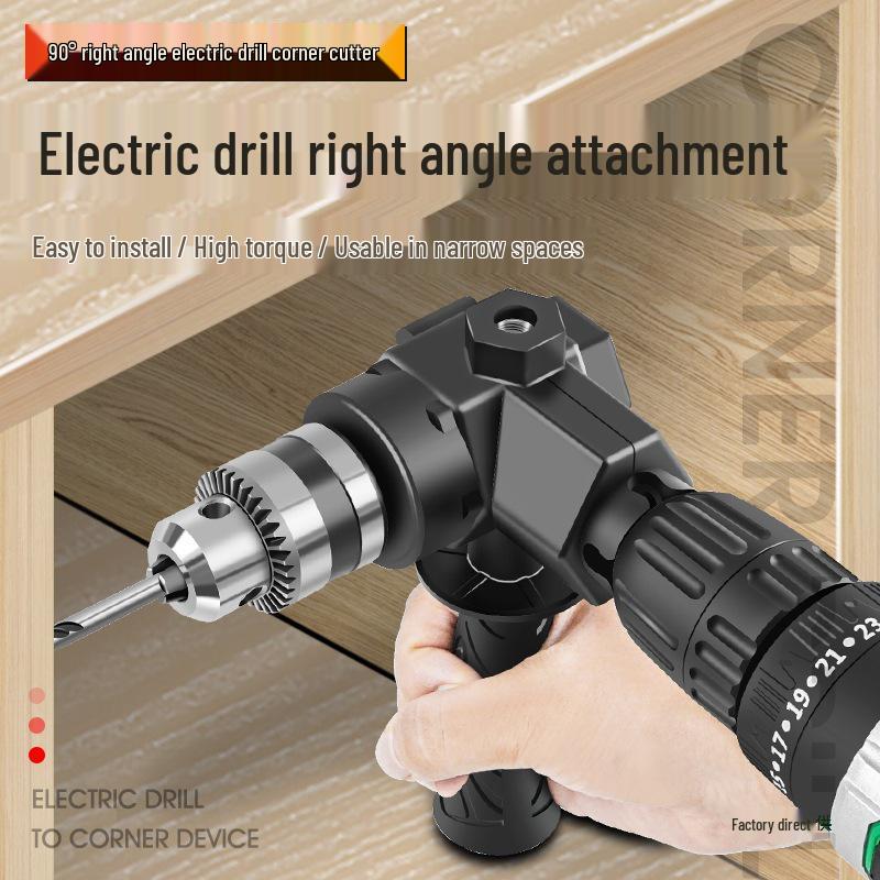 90° Right Angle Electric Screwdriver Drill Bit Adapter