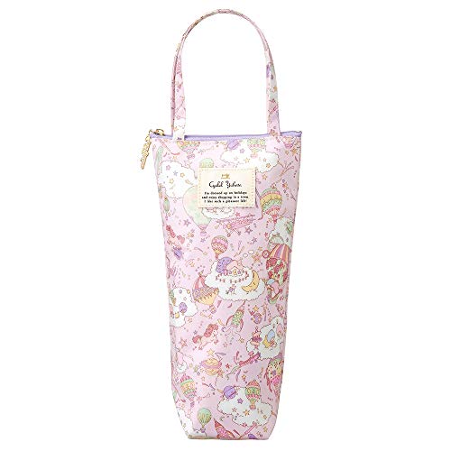 

Sanrio Characters Liberty Print Vertical Travel Bag, Keeps Water Bottles Cold and Hot, Stylish and Cute, Floral Print, Made in Japan (Little Twin Star