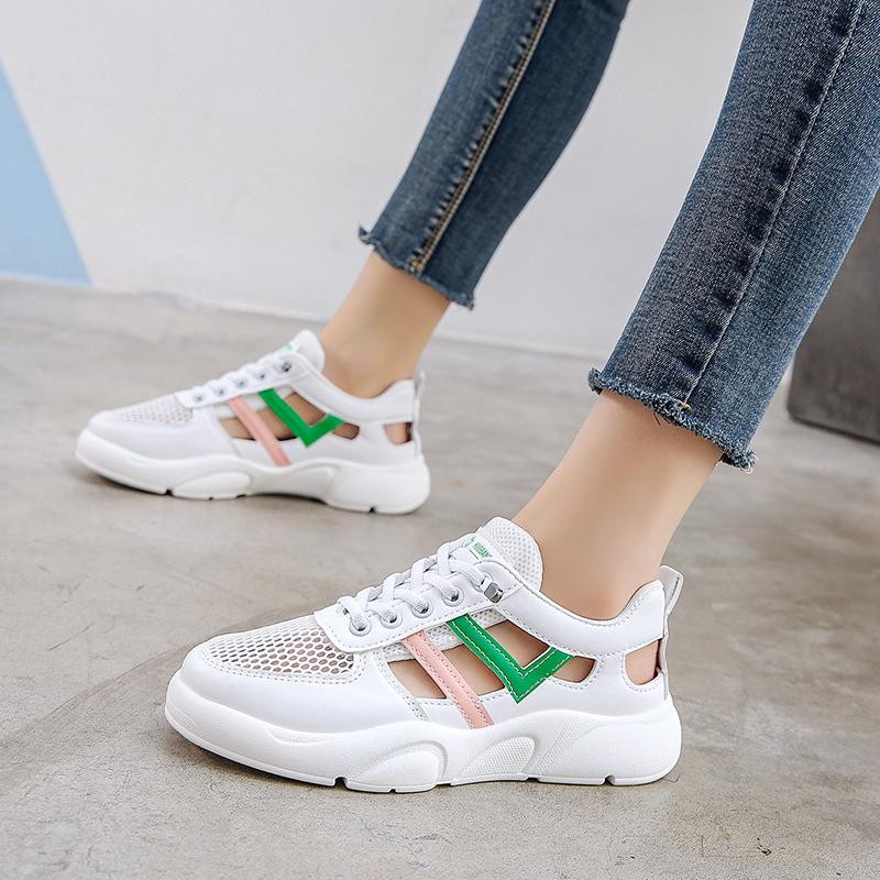 Fashion Women Sneakers 2024 Platform Casual Shoes Fashion Mesh Breathable Sneakers Lightweight Waling Shoes