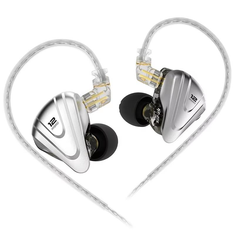 KZ ZSX Wired Earphones 5BA 1DD 12 Drivers with Mic  Wired Earbuds with Mic Headphones for Smartphone and Audio Gear for Gaming