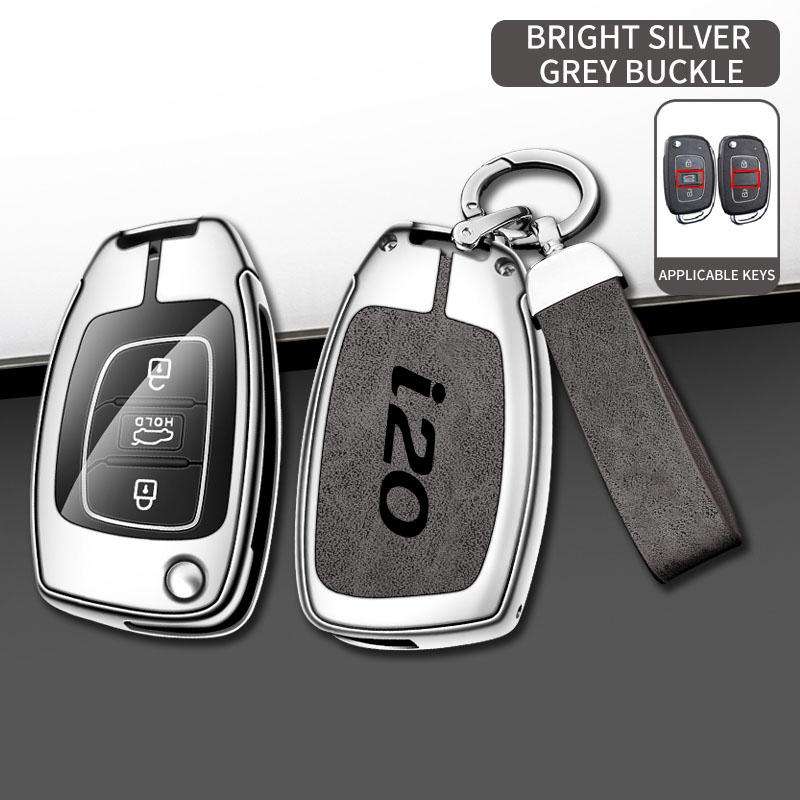 Zinc Alloy Car Key Case Cover Bag For Hyundai Solaris HB20 Veloster SR IX35 Accent Elantra For KIA I 20 Forte K2 K3 K5 Sportage