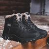 Men Winter Snow Boots Waterproof Leather Sneakers Super Warm Men's Boots Outdoor Male Hiking Boots Work Shoes