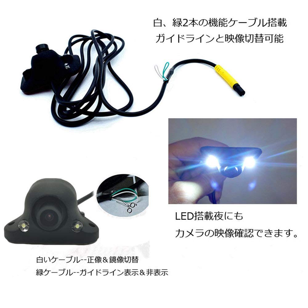 Sunny Car Back Camera, 4.3 Inch On-Dash Monitor Set, Adhesive, Easy Installation, Rear Camera,