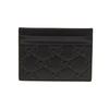 Gucci Monogram Logo Embossed Leather Card Holder Women Card Holder Black 233166-CWC10-1000