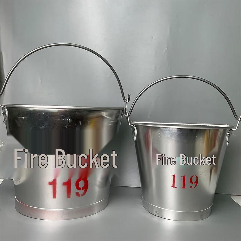 Aluminum Half-Round Fire Sand Bucket