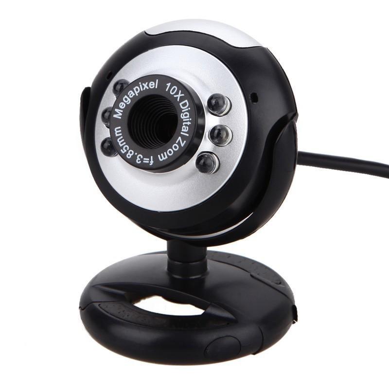 Web 6led Webcam Cam Camera With Builtin Mic For Laptop Desktop Pc