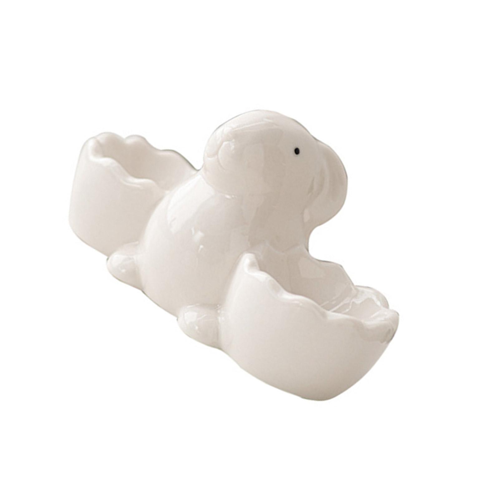 

Очаровательная подставка для яиц в форме кролика, держатель для яиц всмятку, кухонный инструмент для завтрака и приготовления пищи, для украшения завтрака и кухни белый