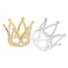 Cute Crystal Rhinestone Tiara Metal DIY Cake Decoration Mini Crown Cake Topper  Hair Accessories