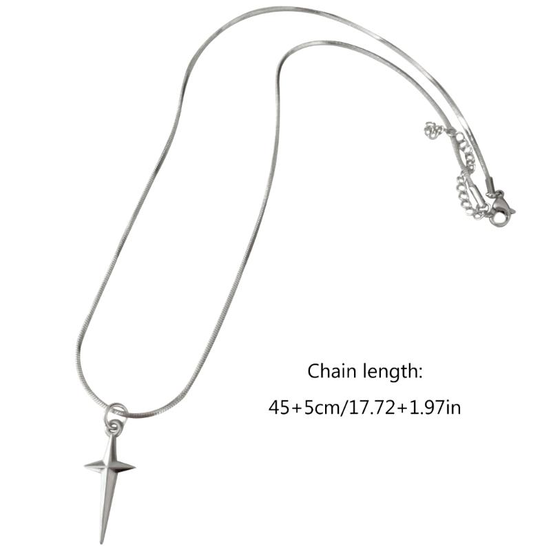 Fashion Cross Star Pendant Necklace Clavicle Chain Choker Necklace Jewelry