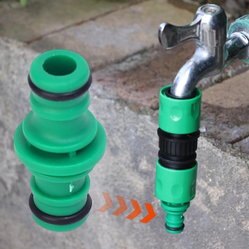 1/5/10/20/30/50pcs Charge Double Plug Water Hose Connectors Extender Garden Tap Pipe Connecting Quick Joint Irrigation Watering Coupling Garden Tools
