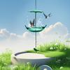 Outdoor Bird Feeder Bird Food Bowl Bird Feeder Wild Bird Feeders Squirrel-Proof Garden Decor Iron Outdoor Bird Baths Bird