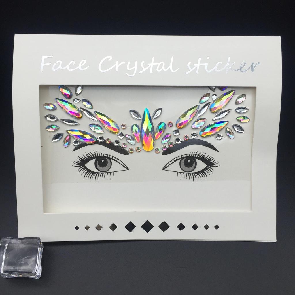 Eco-Friendly Forehead & Face Resin Stickers for Music Festival Makeup