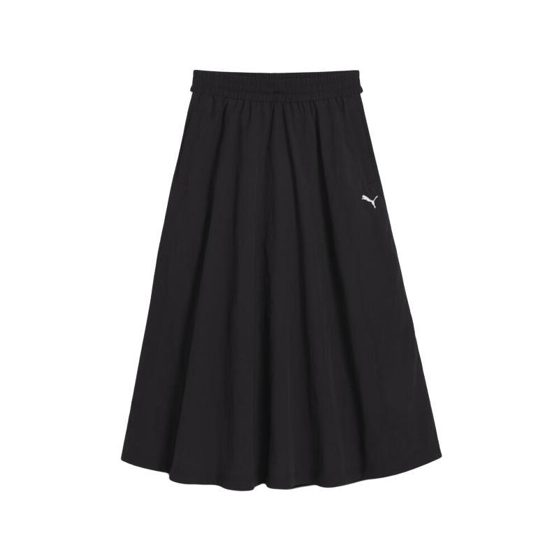 

Puma T7 Woven Midi Skirt Fashion Comfortable Soft Skin-Friendly Casual Long Skirt Women skirts 634064-01 XL