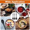 Silicone Spoon Food Grade Long-handled Kitchen Soup Spoon Mixing Spoons High Temperature Resistant for Cooking