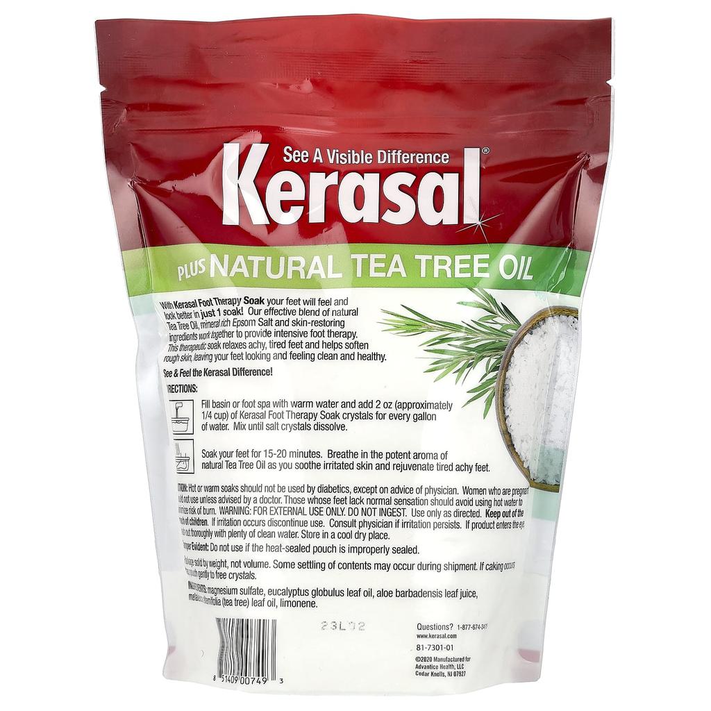 Foot Therapy Soak, with Natural Tea Tree Oil, 907G (2Lb)