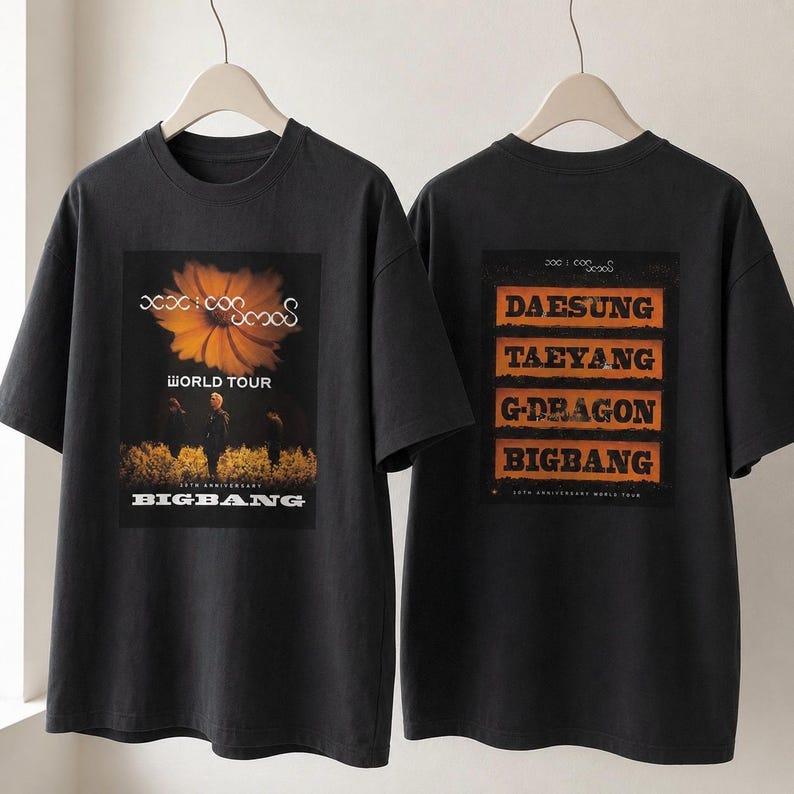 2026 Summer Hot Sale BIGBANG XX Cosmos Tour T-shirt Y2K Men Women Vintage T-shirt Breathable Streetwear Casual T-shirt