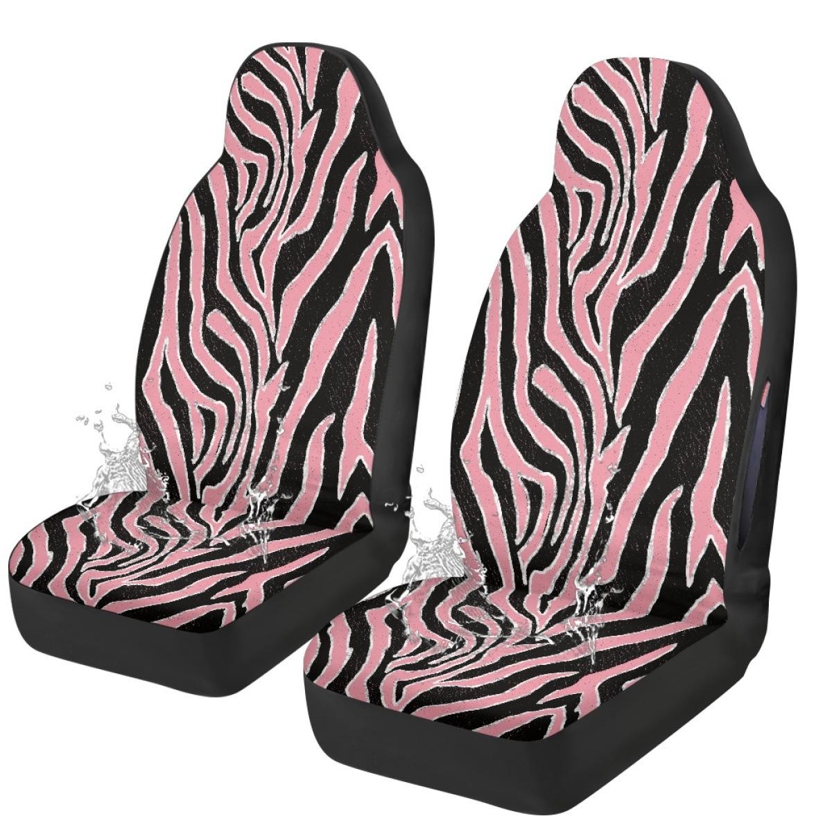 Pink Black Printed Zebra Pattern To