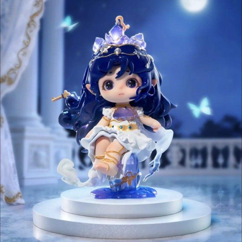 Authentic Black Play Buckwheat Glass Light Night Banquet Blind Box Cute Girl Ornament Trendy Play Doll Handmade Gift Peripheral