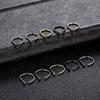 Curved Barbells Fake Nose Ring D-Shaped Tragus Helix Hoop Ring Stainless Steel Septum Ring Piercing Jewelry for Unisex