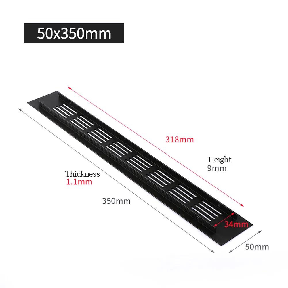 Zubehör Lüftungsgitter Wandersatz Lüftungsabdeckung Schrank 50*150-400mm Aluminium Multifunktional