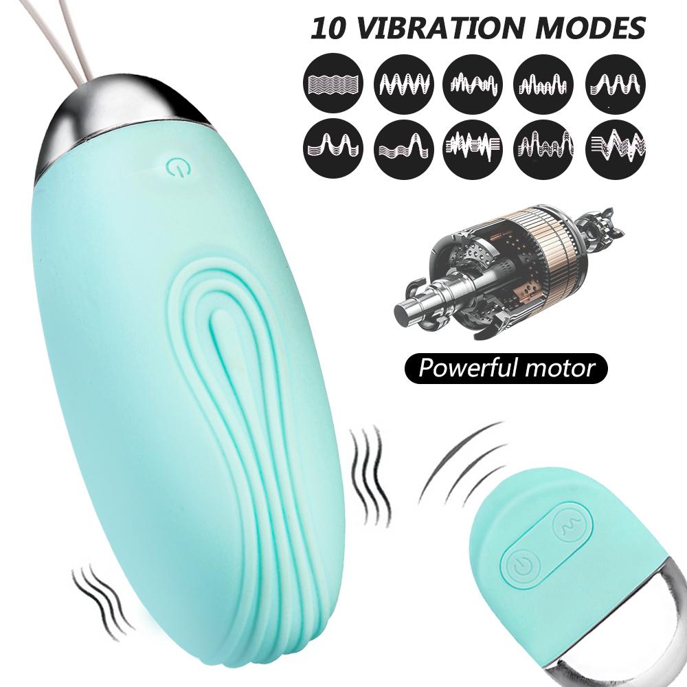 10 Frequency Wireless Remote Control G-spot Vibrators USB Charging Clitoris Stimulate Jump Egg Vibrator Sex Toys For Women
