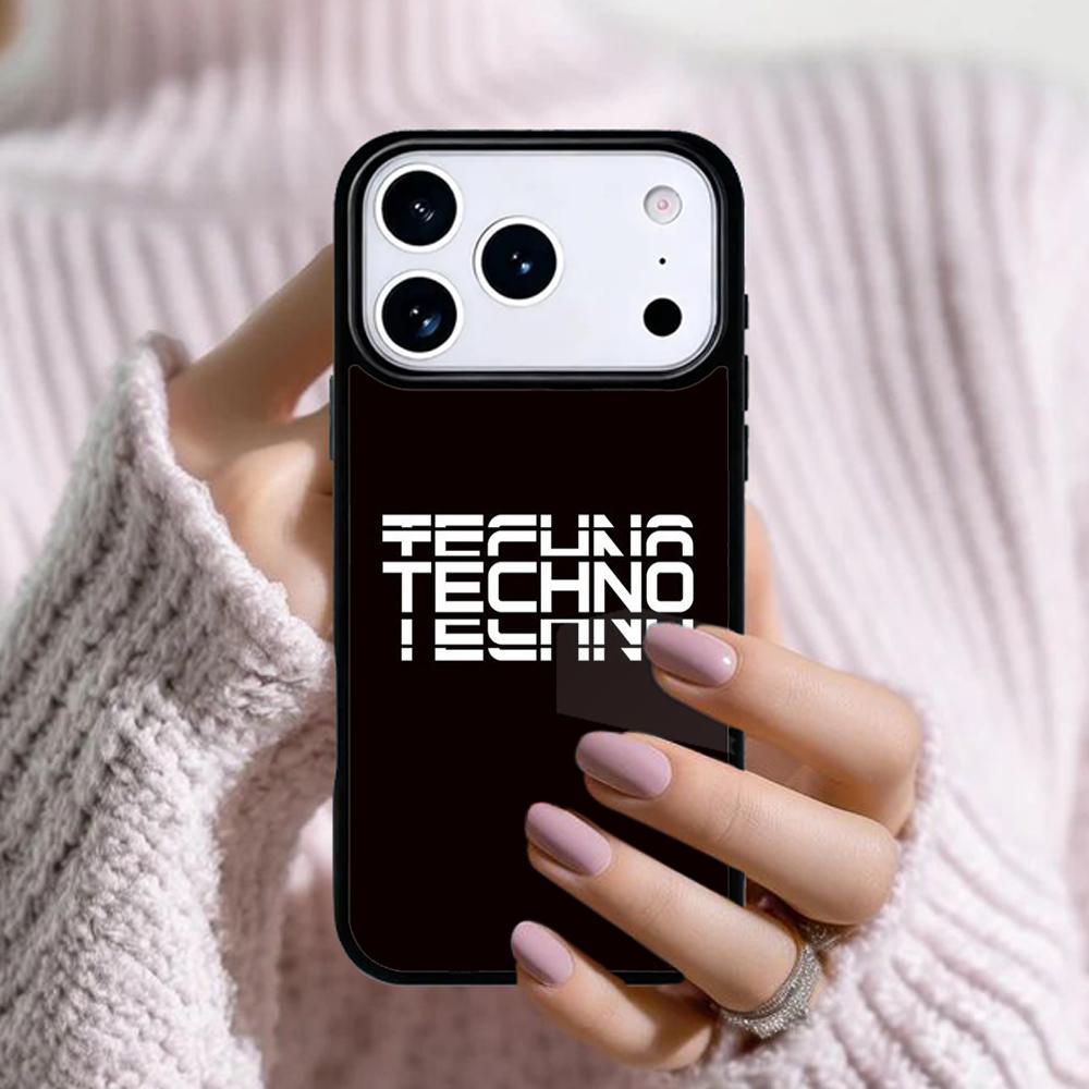 Techno Music Soft Phone Case For Apple iPhone 17 Air 16E 15 14 Plus 13 12 11 Pro Max Mini Funda Cover