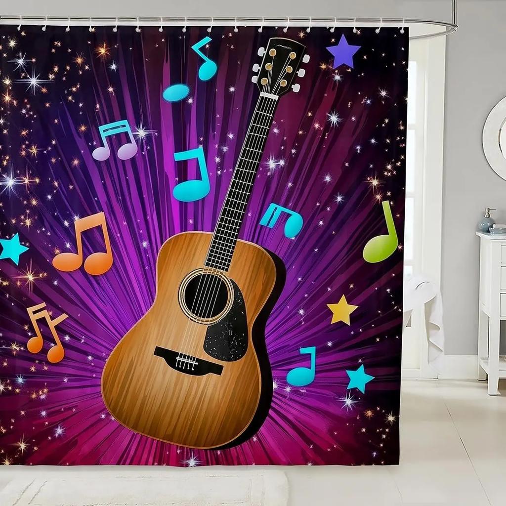 Cat Shower Curtain Japanese Style Bathroom Shower Curtain Sets for Kids Boys Girls Teens,Ocean Wave Fabric Shower Curtain