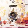 Živá závěsná létající čarodějnice s koštětem Dekorace Ozdoba Dveřní dekorace pro Halloween