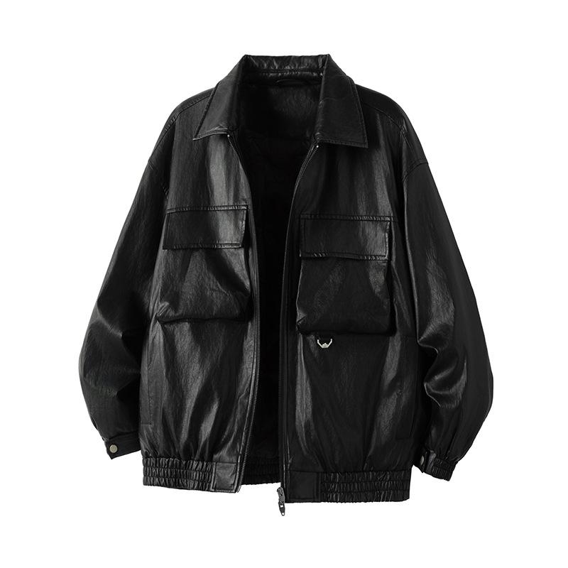 

Mu Yuan 2025 Men s Lightweight Black Down Motorcycle Jacket M (100-120 jin) чорний