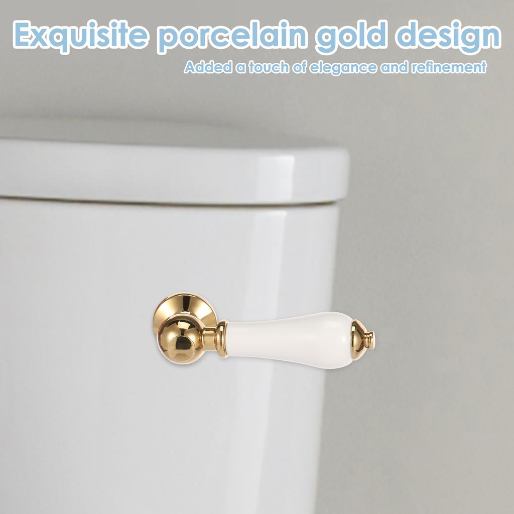 Toilettenspülgriff Ersatz Gold Viktorianisch Weiß Toilettenspülkasten Hebel Spülgriff Toilettentank Spülhebel Ersatz