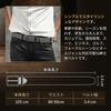[QIKEJI] Men's Elastic Belt, Canvas, No Holes, One Size Fits All, Stretchable, Casual, Black