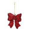 Electroplated Christmas Bow Hanging Ornament Xmas Bow Decoration  Festive Hanging Decor