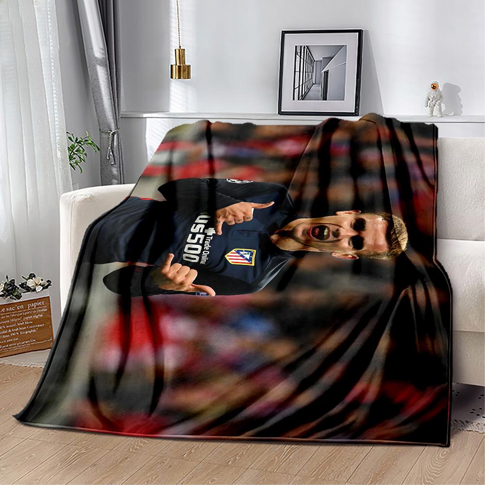 Griezmann's Jersey Blanket Ultra-Soft Suitable for Couch Sofa Chair All-Season Use Digital Print Suitable for Gifting Relatives and Friends