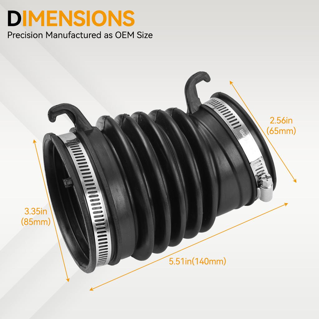 Air Flow Pipe Air Intake Hose Rubber Air Cleaner Intake Tube For Honda Civic 1.6 I-DTEC Diesel 2012-2016 17228-RZ0-G00 Car Parts Mass Air Flow 3