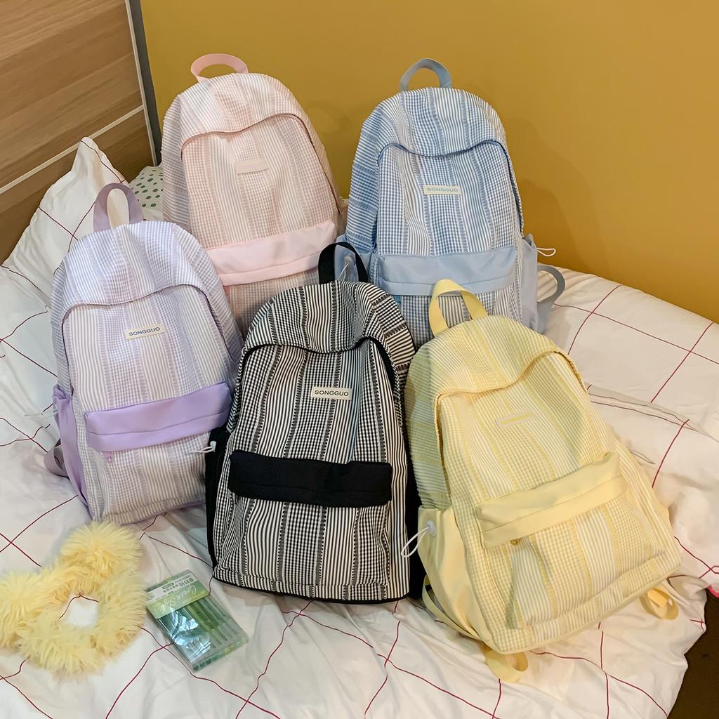 Schoolbag Korean version ins style niche versatile large capacity high value backpack female junior high school student college student schoolbag tide